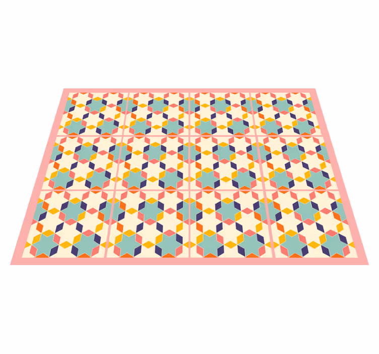 Colorful vintage tiles tile carpet - TenStickers