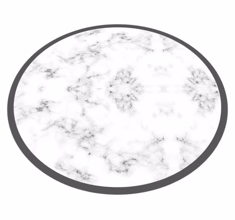 Marble Circular marble vinyl rug - TenStickers