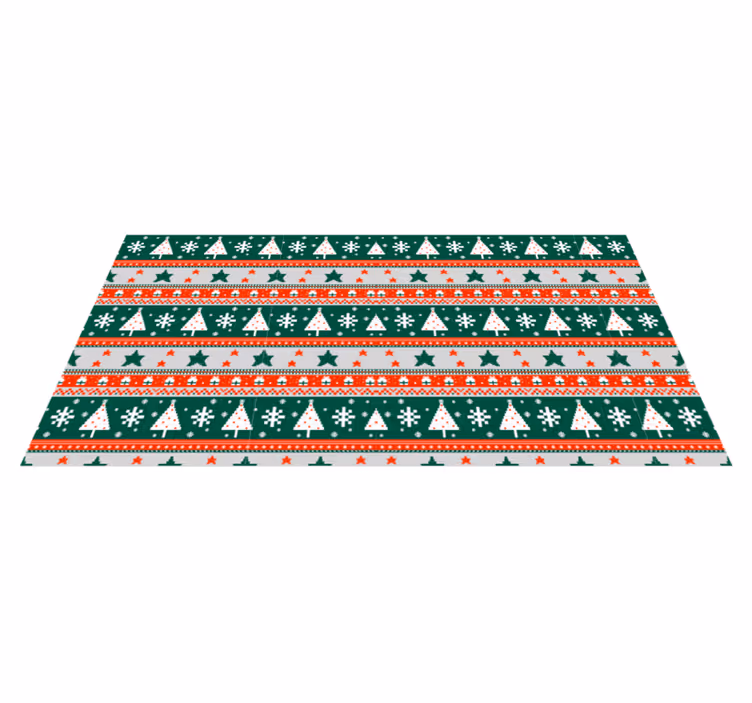 nordic Christmas pattern nordic rug - TenStickers