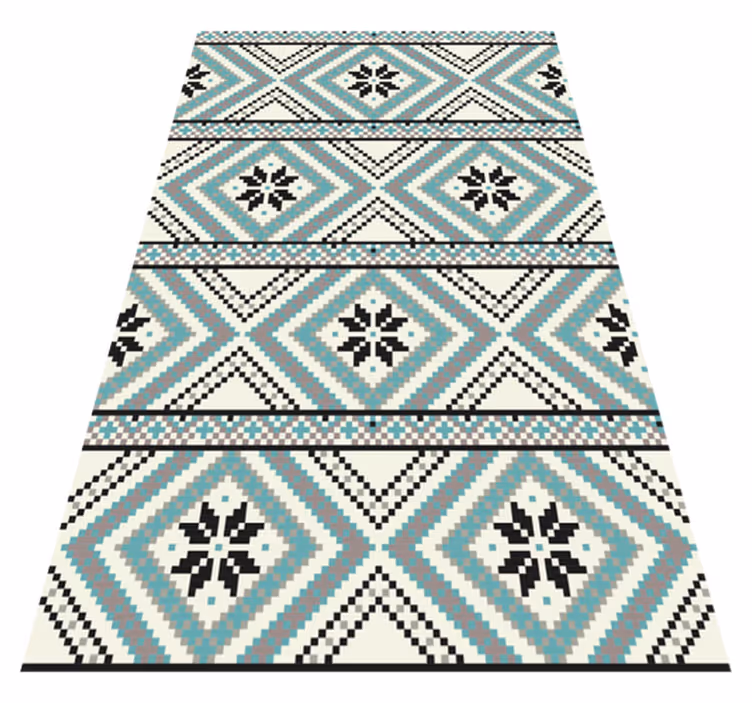Geometric figures Scandinavian Nordic rug - TenStickers