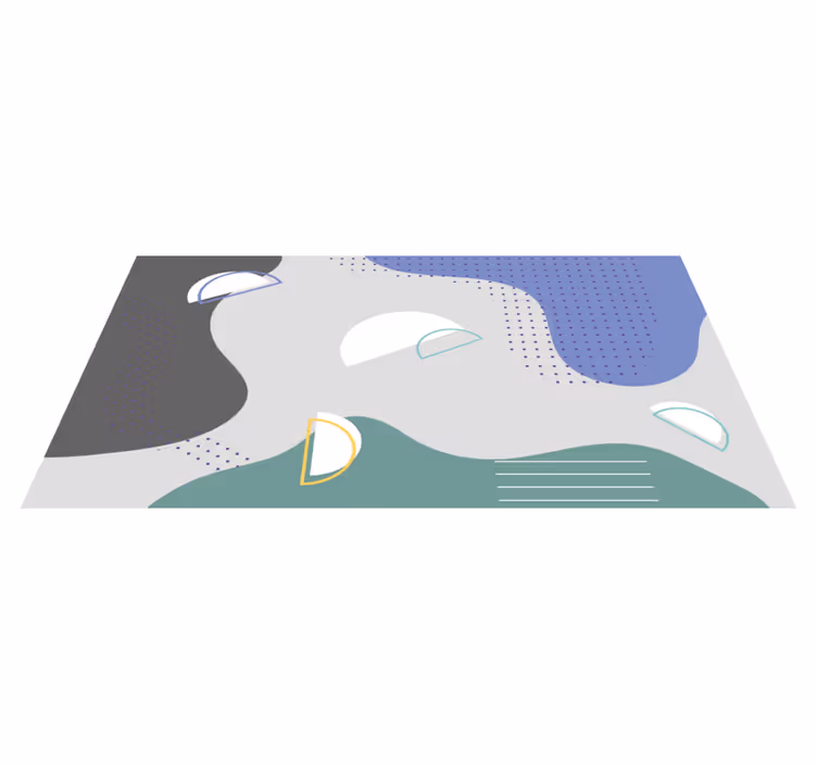 Abstract Minimal Design minimalist vinyl rug - TenStickers