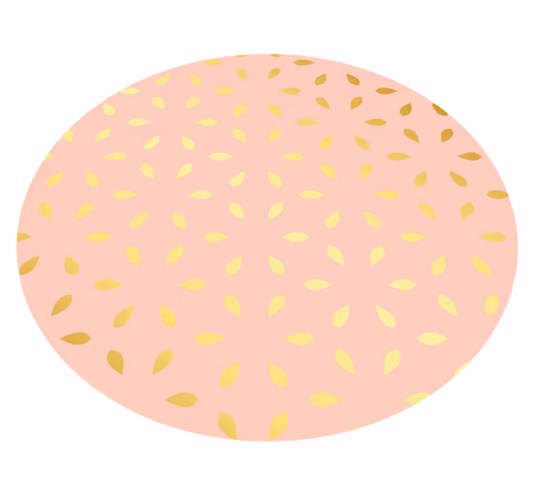 Pastel Petal Pattern flower vinyl rug - TenStickers