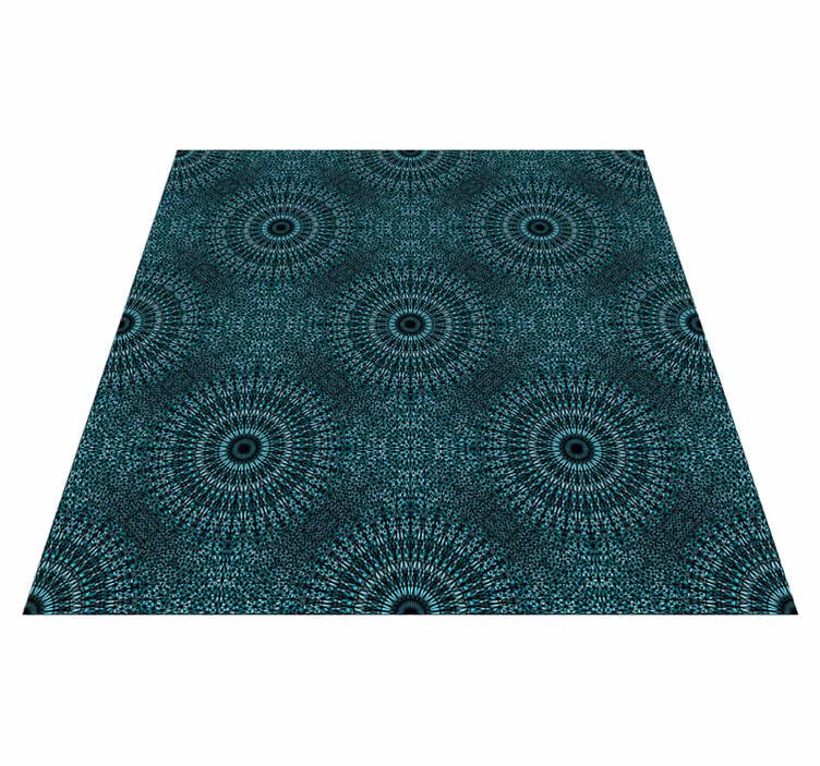 Mandala Radiance mandala vinyl rug - TenStickers