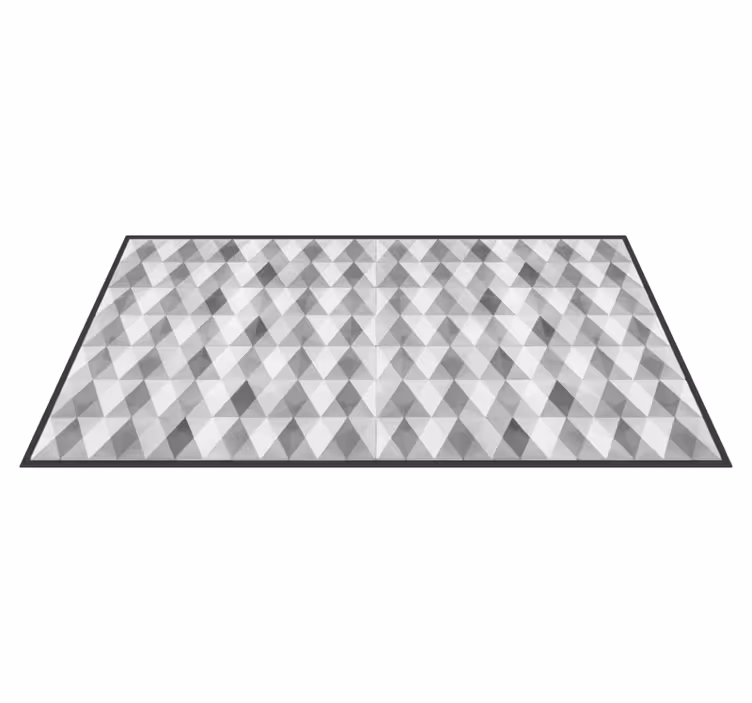 Geometric vinyl rug triangle pattern - TenStickers