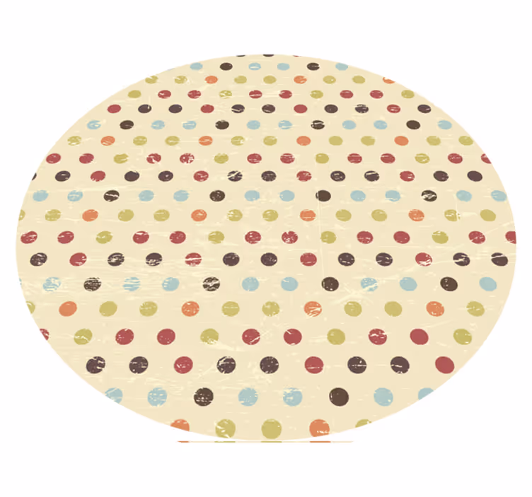 Polka Dot Textiles textured vinyl rug - TenStickers