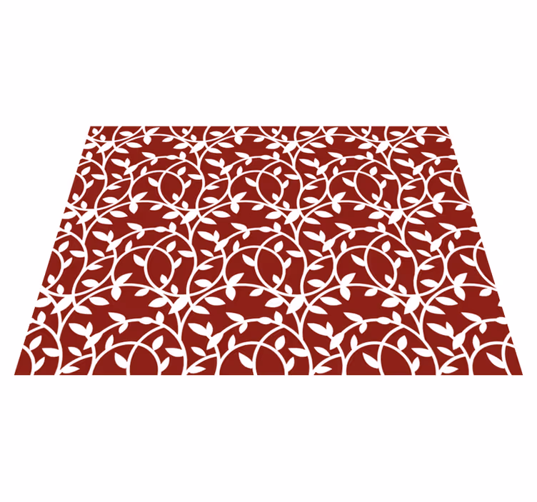 Elegant inspiration flower vinyl rug - TenStickers
