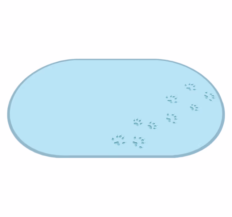 Paw Imprint Trails animal vinyl rug - TenStickers