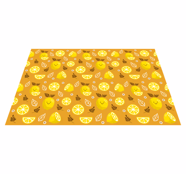 smiling lemons kids vinyl rug - TenStickers