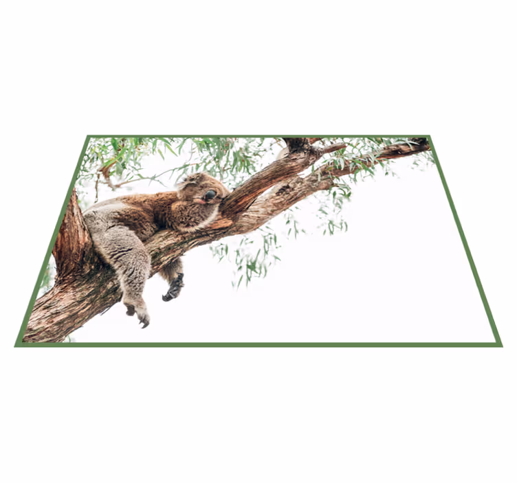 Sleeping Koala animal vinyl rug - TenStickers