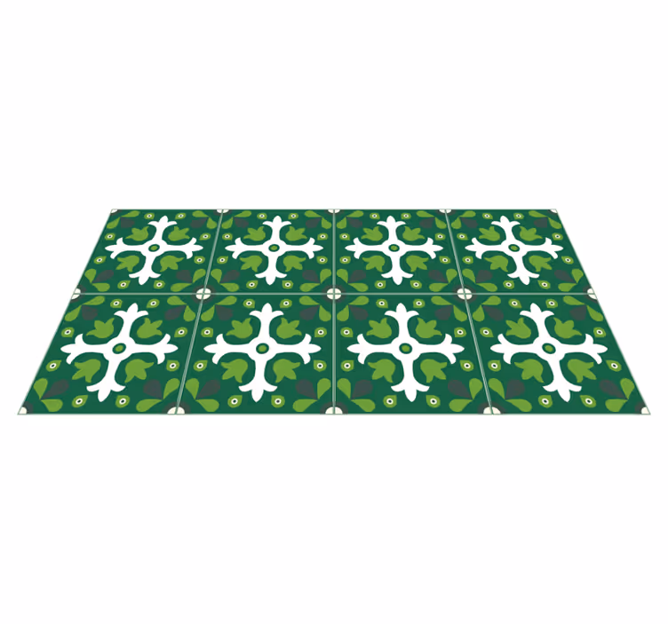 Emerald  tile vinyl carpet - TenStickers