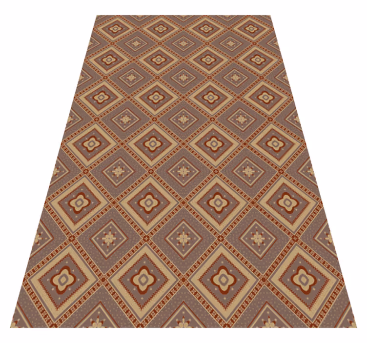 Brown pattern mosaic floor tiles - TenStickers