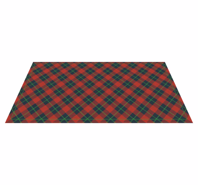 Argyle Pattern textured vinyl rug - TenStickers