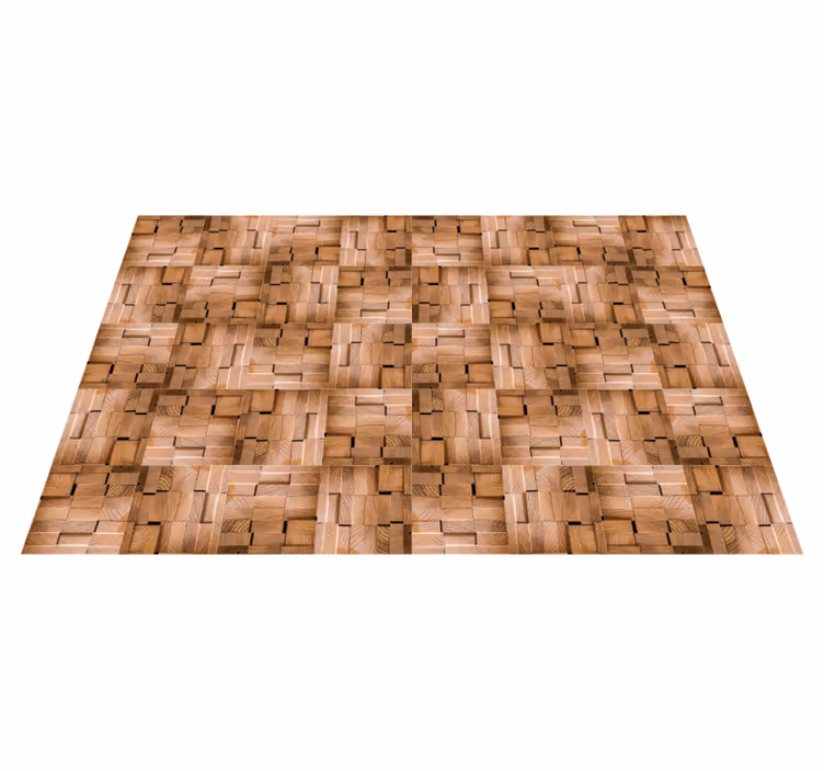 Natural texture design wood vinyl rug - TenStickers