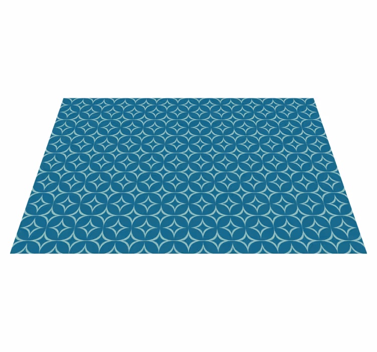 70s Turquoise vintage rug - TenStickers