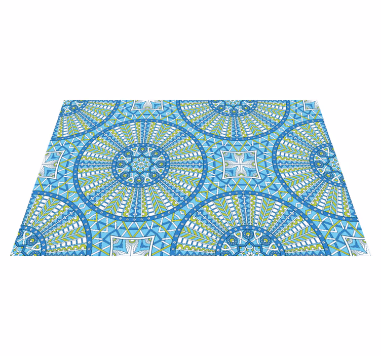 Vintage ornamental flowers vintage rug - TenStickers