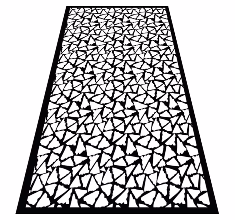Crisp stone pattern kitchen vinyl rug - TenStickers