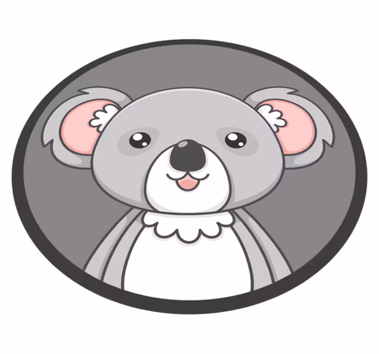 Nordic gray khoala baby play mat - TenStickers