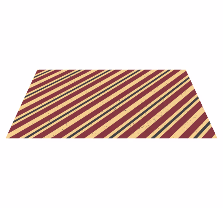 Diagonal abstract pattern stripes vinyl rug - TenStickers