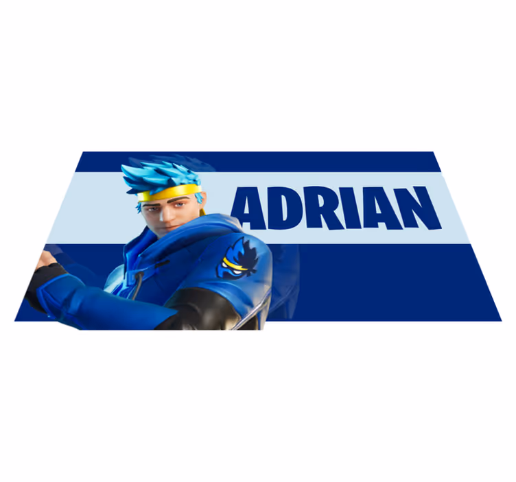 GAMING CHARACTER PERSONALIZATION custom vinyl rug - TenStickers