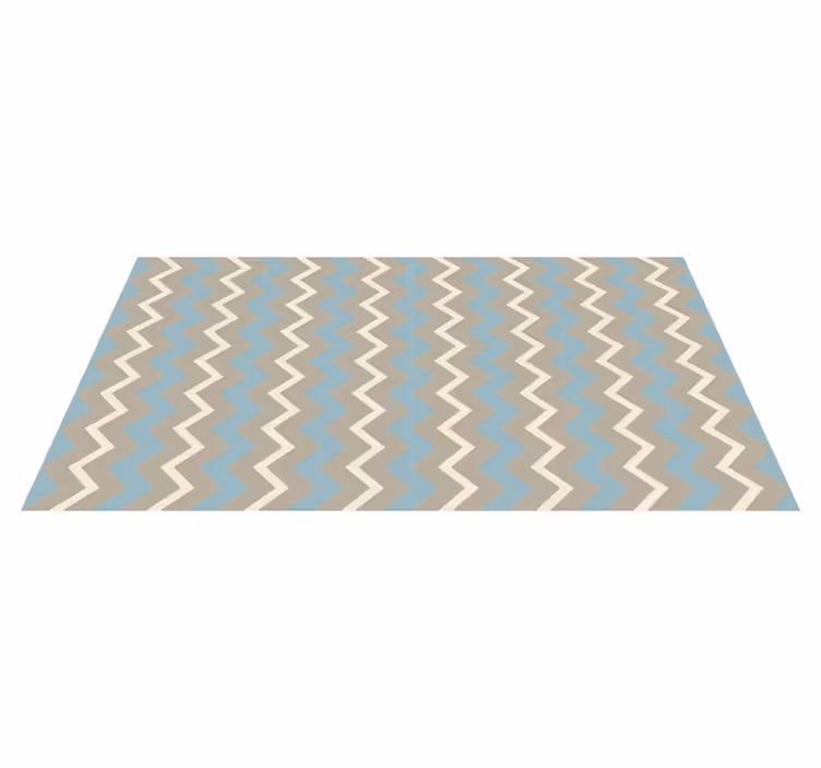 Chevron Motif Style stripes vinyl rug - TenStickers