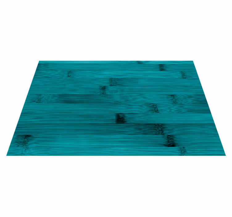 Teal turquoise texture wood vinyl rug - TenStickers