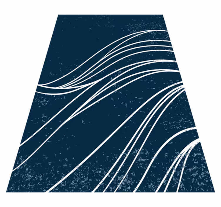 Water geometric art vinyl rugs - TenStickers