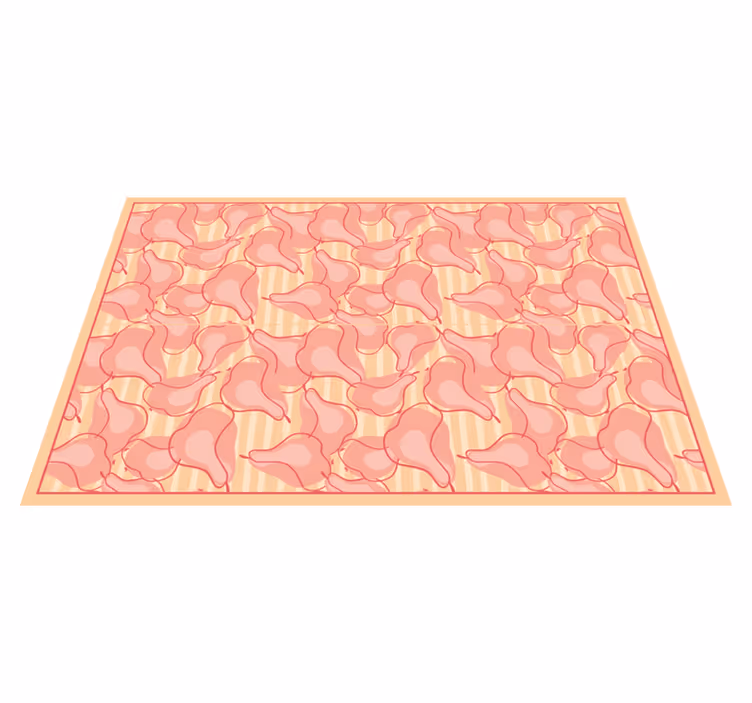 Cute Pink Patterns kitchen vinyl rug - TenStickers