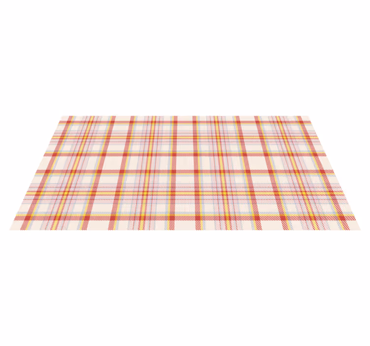 Scottish tartan patterned rectangular rug - TenStickers