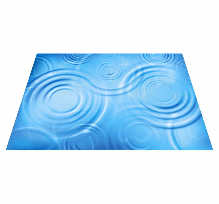 Realistic water effect entrance hall tiles - TenStickers