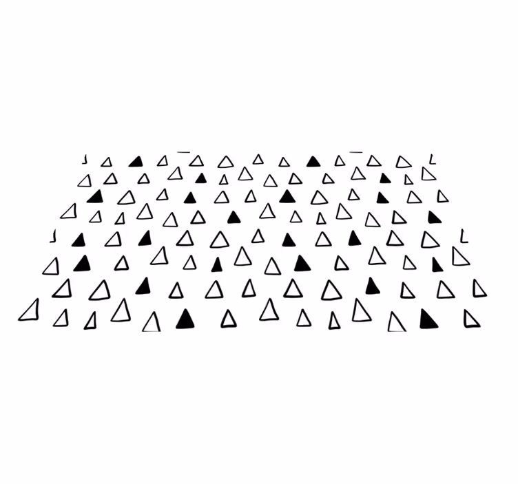 Star vinyl rug with triangle designs - TenStickers