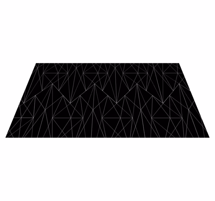Stylish  Style geometric vinyl rug - TenStickers