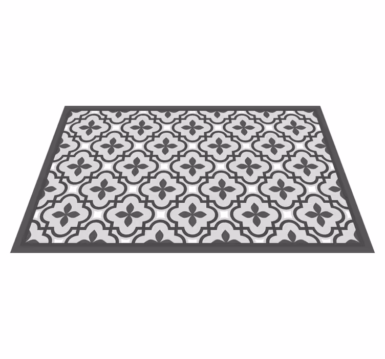 Timeless Botanical Arrangement tile vinyl rug - TenStickers