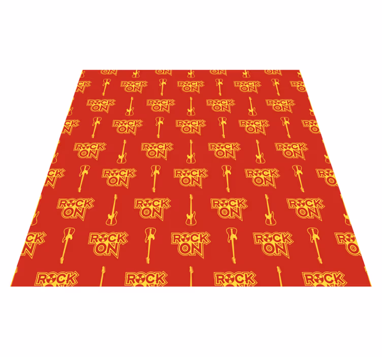 Teenager vinyl rug red rock design - TenStickers
