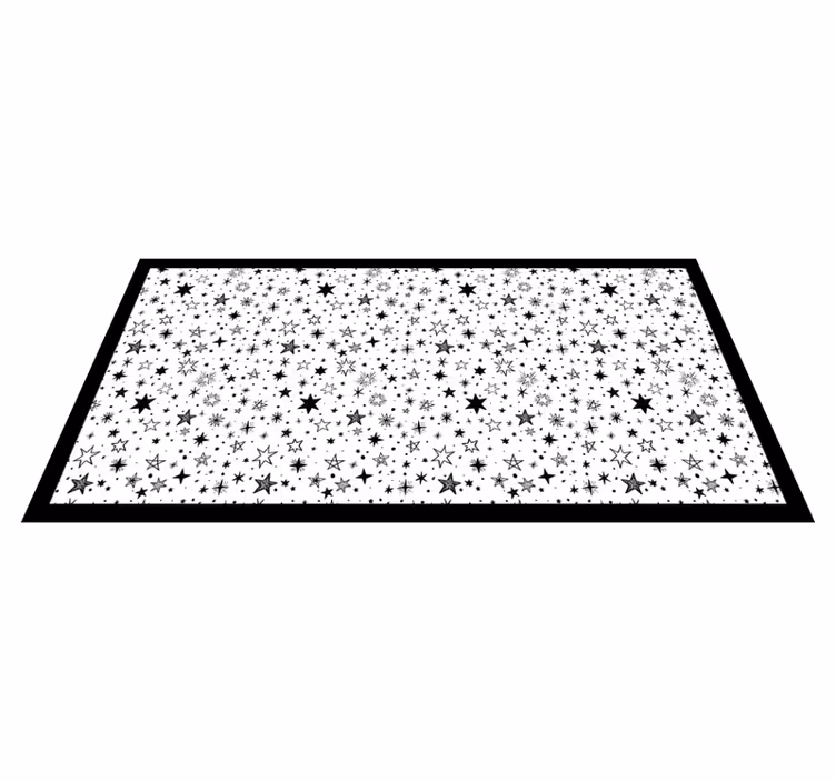 Star vinyl rug with starry night design - TenStickers