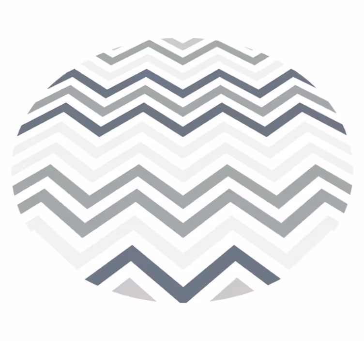 Stripes vinyl rug with chevron pattern design - TenStickers