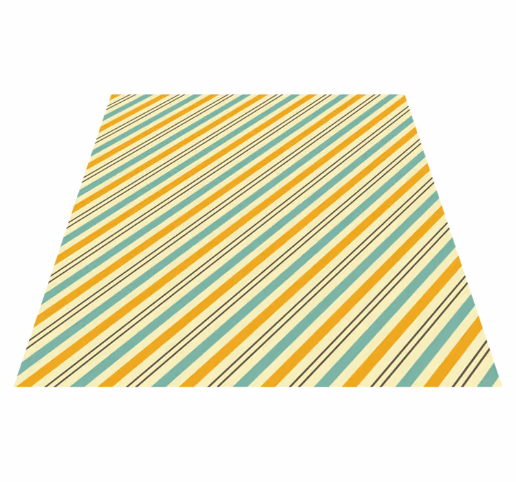 Lively striped vinyl rug stripes vinyl rug - TenStickers