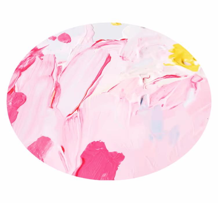 Teenager vinyl rug with abstract pink swirls - TenStickers