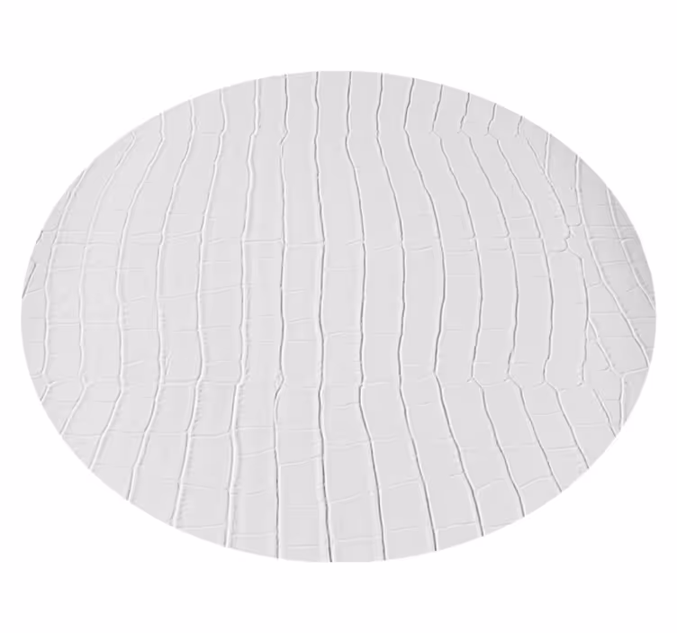 White crocodrile pattern animal vinyl rug - TenStickers