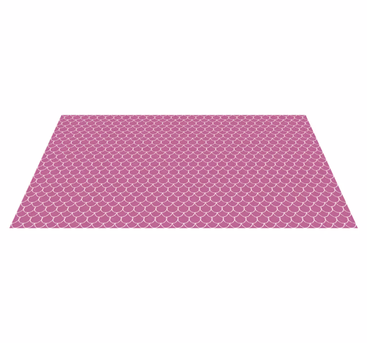 Cuttle little mermaid pink rectangular rug - TenStickers