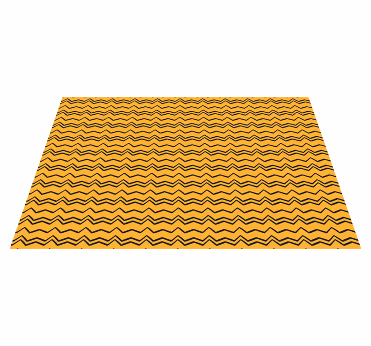 Vibrant Zigzag Pattern stripes vinyl rug - TenStickers