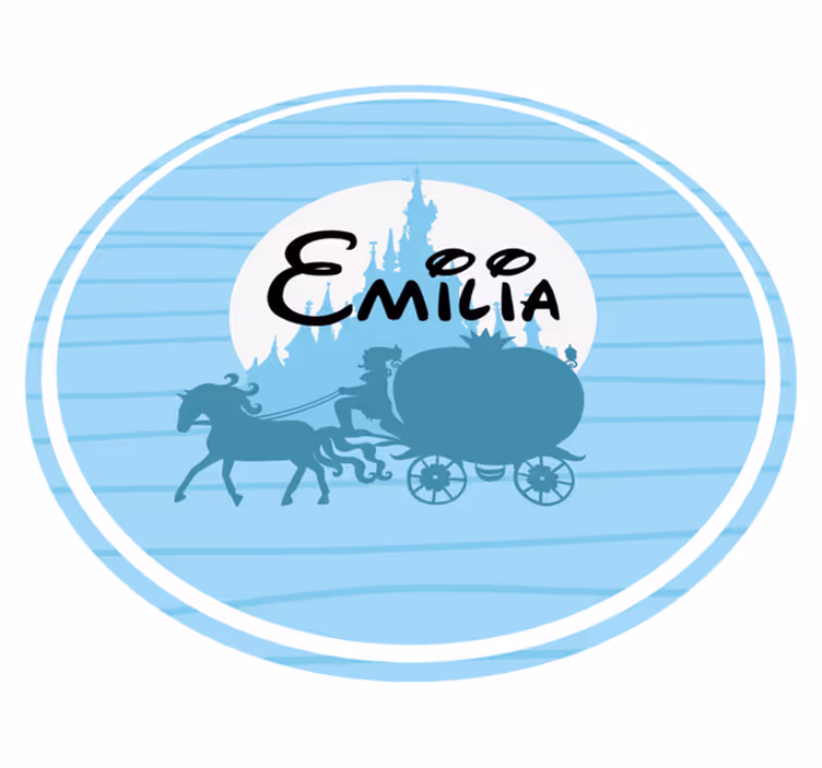 Ballet Carriage Theme custom vinyl rug - TenStickers