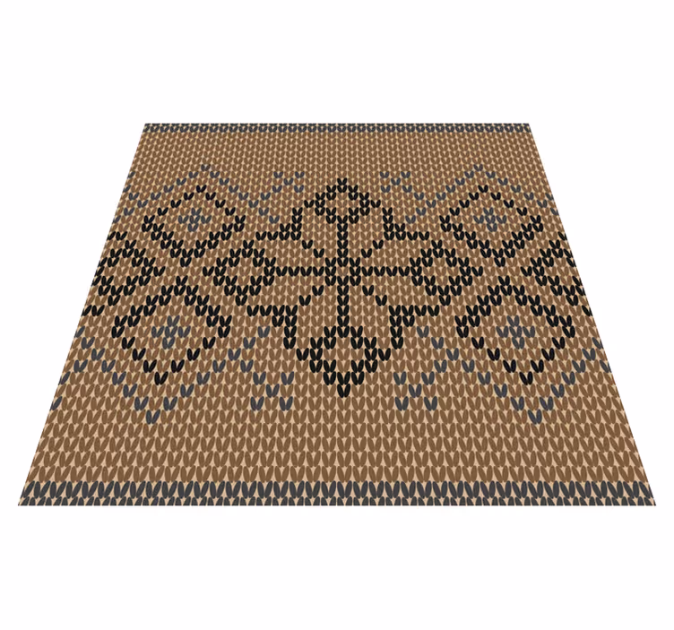 Classic Pattern geometric vinyl rug - TenStickers