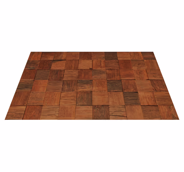 Warm Brown Texture wood vinyl rug - TenStickers