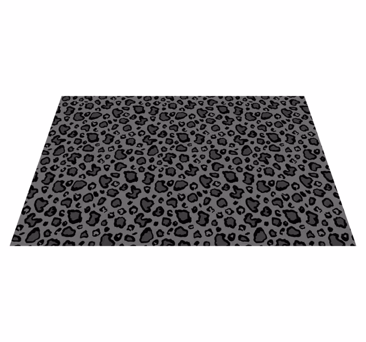 Leopard Motif Style animal print vinyl rug - TenStickers