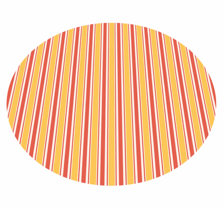 Yellow and purple stripes vinyl rug - TenStickers