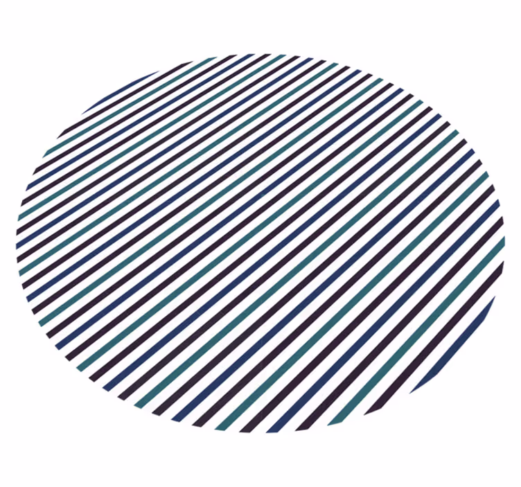 Grey and green stripes vinyl rug - TenStickers