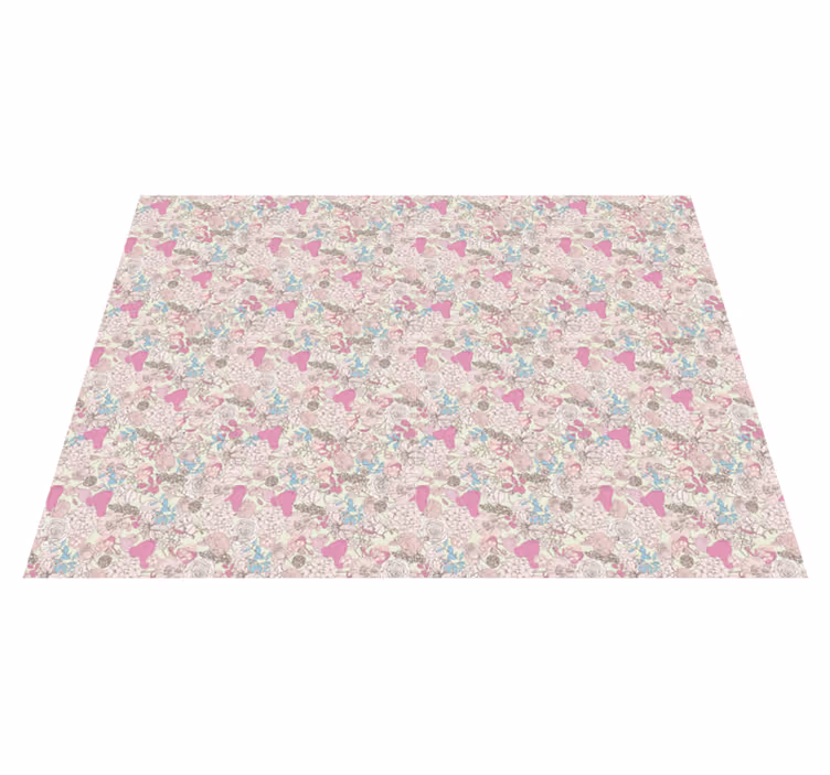 Floral Ice Cream Pattern carpet roses - TenStickers