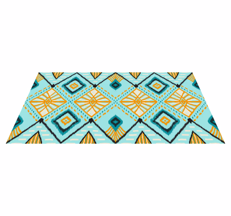 Tribal Geometric Pattern ethnic vinyl rug - TenStickers