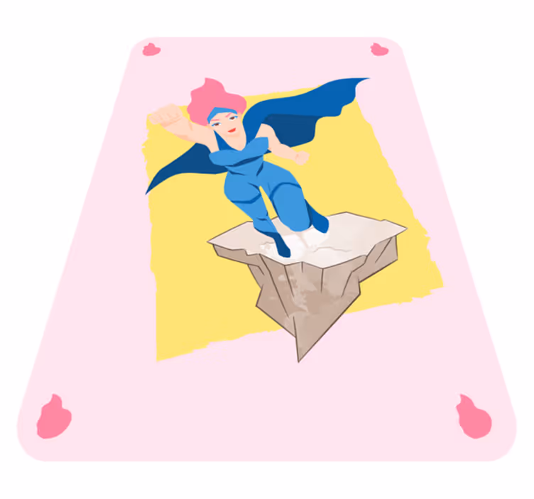 Superhero Adventure Imagery playroom vinyl rug - TenStickers