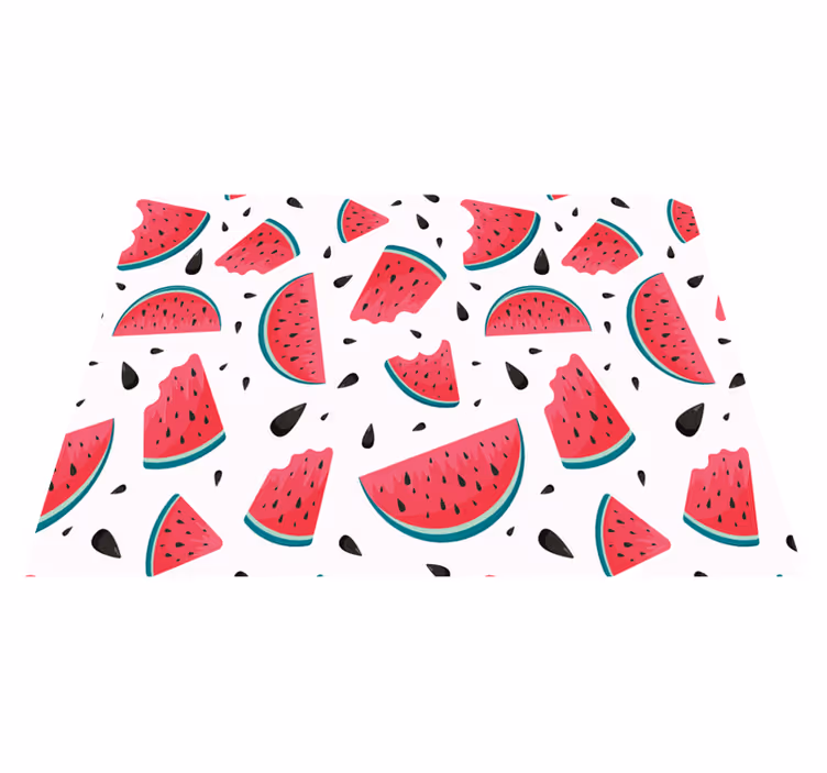Watermelon Slice Spread playroom vinyl rug - TenStickers